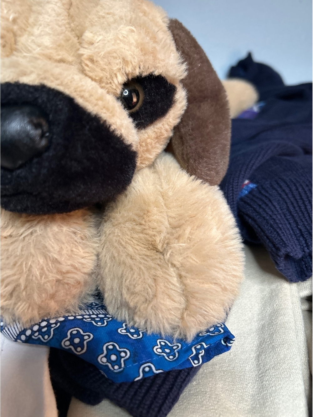 FAO Schwarz Plush Pug Dog Stuffed Animal